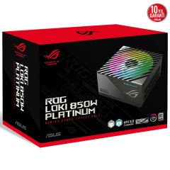 ASUS ROG LOKI SFX-L 850W MODÜLER ATX 3.0 UYUMLU 120MM PWM ARGB FAN PCIe 5.0 10 YIL GARANTI