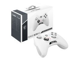 MSI GG FORCE GC30 V2 BEYAZ OYUN KOLU KABLOSUZ 600MAH BATARYA PC/KONSOL/ANDROID 4.1+ DESTEĞI 2 MILYON BASIS ANAHTARLAR ÇIFT TITRESIM