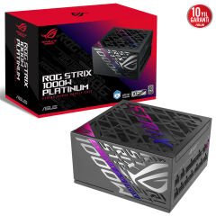 ASUS ROG-STRIX-1000P-GAMING 80 PLUS PLATİNUM GÜÇ KAYNAĞI ÜNİTESİ 1000 W 20+4 pin ATX SİYAH GÜMÜŞ