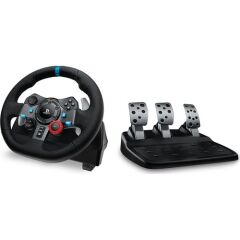 LOGITECH G G923 PS5, PS4 VE PC İLE UYUMLU YARIŞ DİREKSİYONU VE PEDALLARI - SİYAH (941-000149)