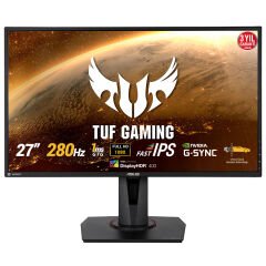 ASUS TUF GAMING VG279QM 27 HDR GAMING IPS FREESYNC VE G-SYNC UYUMLU  1920x1080 1MS 280HZ DP HDMI MM VESA 3YIL ELMB SYNC.PIVOT