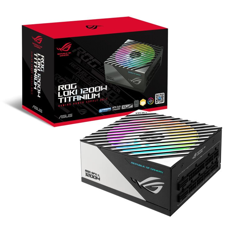 ASUS ROG -LOKI-1200T-SFX-L-GAMING GÜÇ KAYNAĞI ÜNİTESİ 1200 W 20+4 pin ATX SİYAH GÜMÜŞ