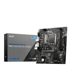 MSI PRO H610M-G DDR4 SOKET 1700 DDR4 3200(OC) PCI-E GEN 4 M.2 USB3.2 1X 1G LAN MATX