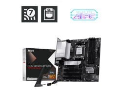 MSI PRO B850M-P WIFI DDR5 AM5 8200MHZ(OC) HDMI DP 3X M.2 USB 10GBS 5G LAN WI-FI 7 MATX