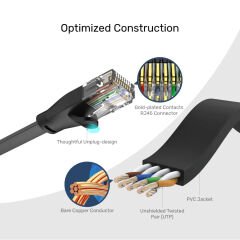 UNITEK CAT6 PATCH KABLO 5MT FLAT (C1812GBK)