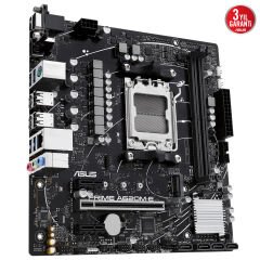ASUS MB PRIME A620M-E-CSM AMD A620 AM5 DDR5 6400 DP HDMI VGA M2 USB3.2 AURA RGB mATX Ücretsiz Uzaktan Yönetim Yazılımı ASUS 5X PROTECTION III