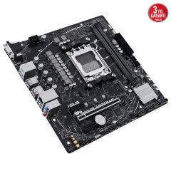 ASUS MB PRIME A620M-E-CSM AMD A620 AM5 DDR5 6400 DP HDMI VGA M2 USB3.2 AURA RGB mATX Ücretsiz Uzaktan Yönetim Yazılımı ASUS 5X PROTECTION III