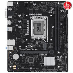 ASUS MB PRIME H610M-R-SI INTEL H610 LGA1700 DDR5 5600 DP HDMI VGA M2 USB3.2 mATX ASUS 5X PROTECTION III - Beyaz Kutu