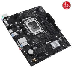 ASUS MB PRIME H610M-R-SI INTEL H610 LGA1700 DDR5 5600 DP HDMI VGA M2 USB3.2 mATX ASUS 5X PROTECTION III - Beyaz Kutu