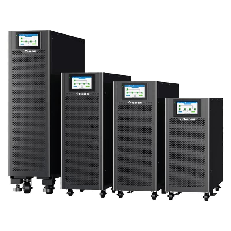 TESCOM TEOS 330 30KVA 3F/3F (60X7AH) RS-232 6/15 DK LCD ONLINE UPS (TRIFAZE)