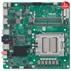 ASUS MB PRO A620AT-CSM AMD A620 AM5 DDR5 6400 DP HDMI M2 USB3.2 Thin Mini ITX LVDS Bağlantı, ASUS MB Control Center Express Lisansı