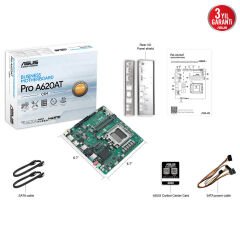 ASUS MB PRO A620AT-CSM AMD A620 AM5 DDR5 6400 DP HDMI M2 USB3.2 Thin Mini ITX LVDS Bağlantı, ASUS MB Control Center Express Lisansı