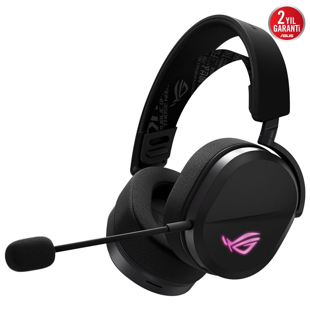 ASUS ROG PELTA KABLOLU VE KABLOSUZ SAÇ BANDI USB-C BLUETOOTH OYUN KULAKLIĞI SİYAH