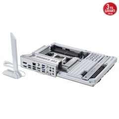 ASUS MB TUF GAMING B850-BTF WIFI W AMD B850 AM5 DDR5 8000 DP HDMI 3x M2 USB3.2 WiFi 7 + BT AURA RGB 2.5Gbit LAN ATX 14+2+1 Güç Aşamaları, Anakart Arkasına Konumlandırılan Kablo Bağlantıları