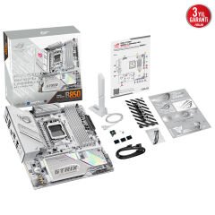 ASUS MB ROG STRIX B850-G GAMING WIFI AMD B850 AM5 DDR5 8000 DP HDMI 4x M2 USB3.2 WiFi 7 + BT AURA RGB 2.5Gbit LAN mATX 256GB’a kadar ram desteği, 14+2+1 Güç Aşamaları, 1xGen5 M.2, Advanced AI PC-Ready