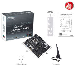 ASUS A620M-F GAMING WIFI AMD A620 Soket AM5 micro ATX ANAKART