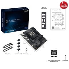 ASUS MB PRO WS W880-ACE SE Intel W880 LGA1851 DDR5 9066 HDMI VGA USB4 4x M2 USB3.2 2x2.5Gbit LAN + Gbit (Management) LAN ATX ASUS MB 5X PROTECTION III, Sunucu sınıfı uzaktan yönetim