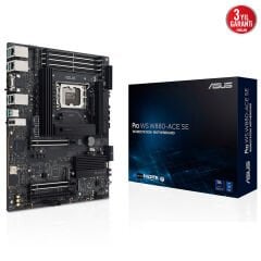ASUS MB PRO WS W880-ACE SE Intel W880 LGA1851 DDR5 9066 HDMI VGA USB4 4x M2 USB3.2 2x2.5Gbit LAN + Gbit (Management) LAN ATX ASUS MB 5X PROTECTION III, Sunucu sınıfı uzaktan yönetim