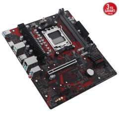 ASUS MB EX-B650M-V7 AMD B650 AM5 DDR5 6400 HDMI 2x M2 USB3.2 2.5Gbit LAN mATX ASUS 5X PROTECTION III ASUS iCafe labs sertifikalı