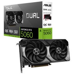ASUS VGA DUAL-RTX5060-O8G-NVIDIA-GEFORCE-RTX 5060-8GB GDDR7-128bit--OC-HDMI-3xDP-DLSS3 EKRAN KARTI