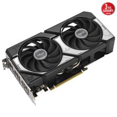 ASUS VGA DUAL-RTX5060-O8G-WHITE-NVIDIA-GEFORCE-RTX 5060-8GB GDDR7-128bit--OC-HDMI-3xDP-DLSS3 EKRAN KARTI