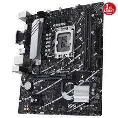ASUS MB PRIME B760M-K INTEL B760 LGA1700 DDR5 8000 HDMI VGA Çift M2 USB3.2 AURA RGB 2.5Gbit LAN mATX ASUS 5X PROTECTION III Armoury Crate AI Suite 3
