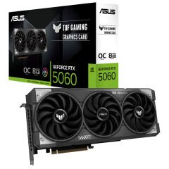 ASUS VGA TUF-RTX5060-O8G-GAMING-NVIDIA-GEFORCE-RTX 5060-8GB GDDR7-128bit--HDMI-3xDP-DLSS3 EKRAN KARTI