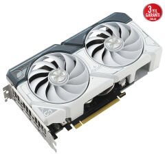 ASUS VGA DUAL-RTX4060TI-O8G-WHITE-NVIDIA-GEFORCE-RTX 4060 TI-8G-8GB GDDR6-128bit-2595MHz-OC-HDMI-3xDP-DLSS3 EKRAN KARTI