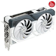 ASUS VGA DUAL-RTX4060TI-O8G-WHITE-NVIDIA-GEFORCE-RTX 4060 TI-8G-8GB GDDR6-128bit-2595MHz-OC-HDMI-3xDP-DLSS3 EKRAN KARTI