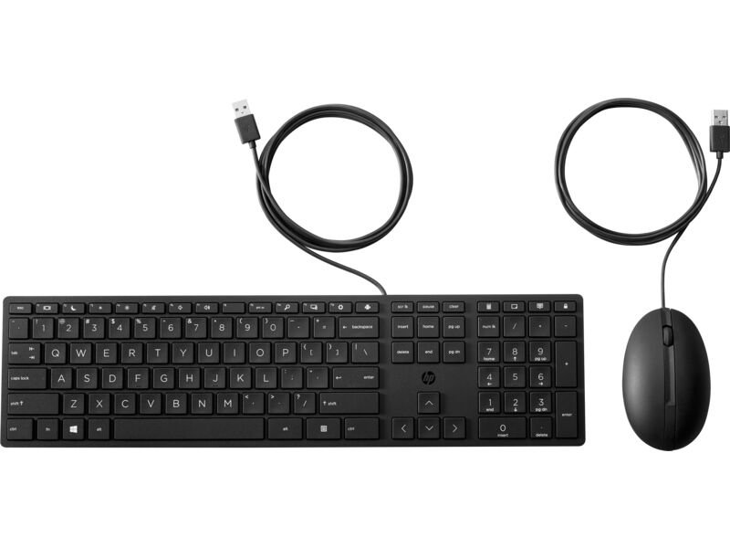 HP 9SR36AA 320MK WIRED DESKTOP MOUSE AND KEYBOARD COMBO