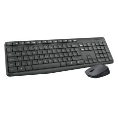 LOGITECH MK235 USB KABLOSUZ TÜRKÇE KLAVYE & MOUSE SETİ-SİYAH 920-007925