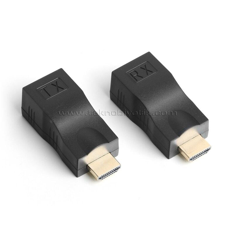 SENSEI 30 METRE HD-30 CAT6 HDMI EXTENDER İKİLİ MAVİ ADAPTÖR
