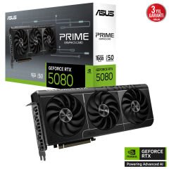 ASUS VGA PRIME-RTX5080-16G-NVIDIA-GEFORCE-RTX 5080-16GB GDDR7-256bit--OC-HDMI-3xDP-DLSS4 EKRAN KARTI