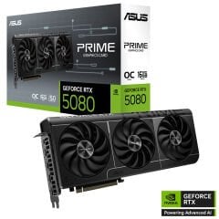 ASUS VGA PRIME-RTX5080-O16G-NVIDIA-GEFORCE-RTX 5080-16GB GDDR7-256bit--OC-HDMI-3xDP-DLSS4 EKRAN KARTI