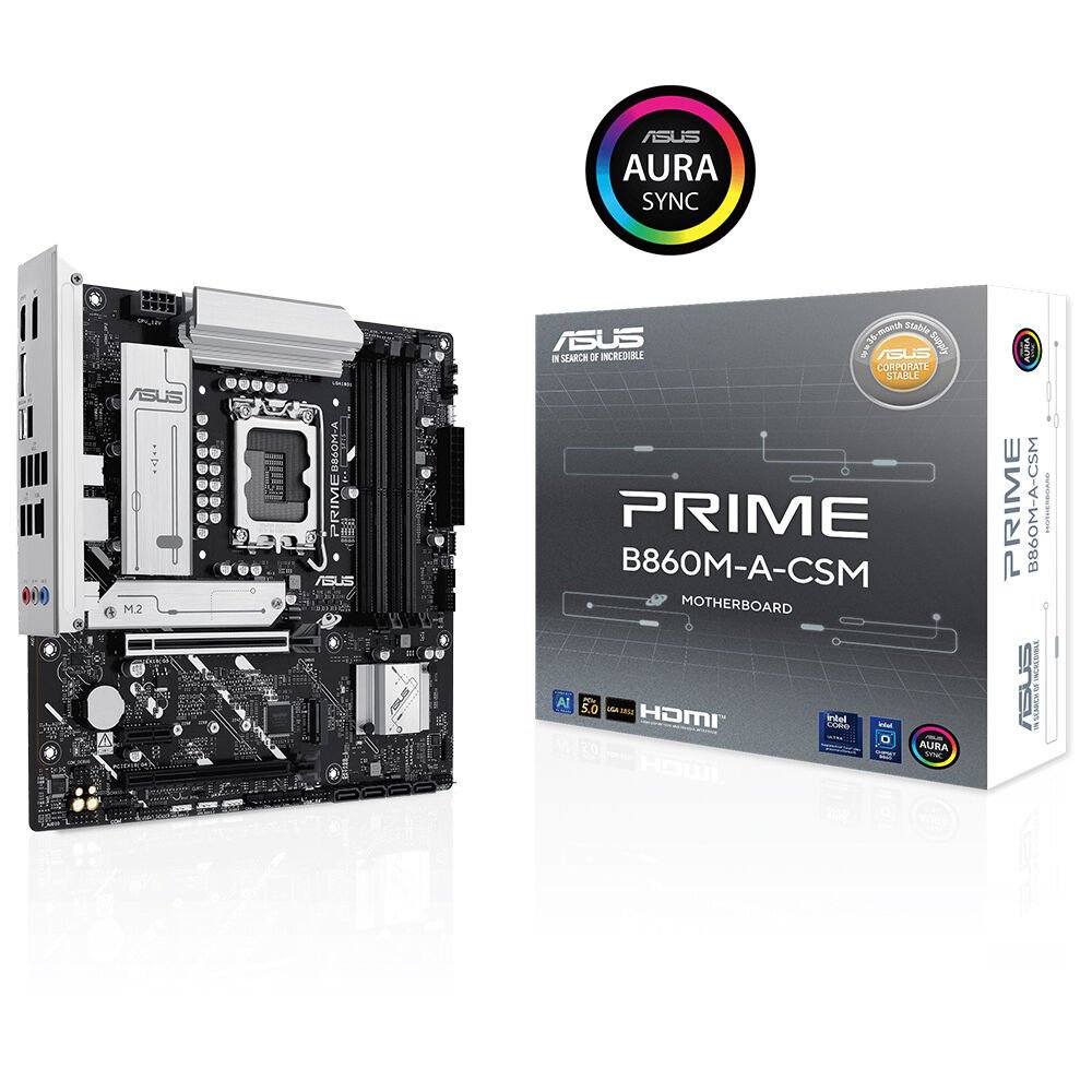 ASUS PRIME B860M-A-CSM Intel B860 LGA 1851 (Socket V1) micro ATX ANAKART