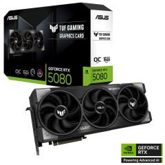 ASUS VGA TUF-RTX5080-O16G-GAMING-NVIDIA-GEFORCE-RTX 5080-16GB GDDR7-256bit--OC-2xHDMI-3xDP-RGB-DLSS4 EKRAN KARTI