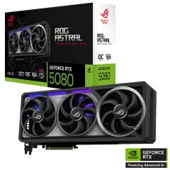 ASUS VGA ROG-ASTRAL-RTX5080-O16G-GAMING-NVIDIA-GEFORCE-RTX 5080-16GB GDDR7-256bit--OC-2xHDMI-3xDP-RGB-DLSS4 EKRAN KARTI