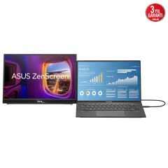 ASUS 15.6 ASUS ZENSCREEN MB16QHG 15.6 TASINABILIR USB IPS 2560x1440 5MS 120HZ HDMI USB-C 3YIL MAT EKRAN L STAND EYECARE Monitör