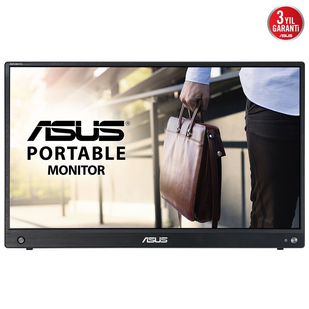 ASUS ZENSCREEN MB16AWP 15.6 IPS 1920x1080 5MS Mini-HDMI USB-C MM 3YIL KABLOSUZ BAĞLANTI, DAHILI BATARYA,MAT EKRAN,TRIPOD APARAT TASINABILIR USB MONITOR