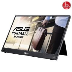 ASUS ZENSCREEN MB16AWP 15.6 IPS 1920x1080 5MS Mini-HDMI USB-C MM 3YIL KABLOSUZ BAĞLANTI, DAHILI BATARYA,MAT EKRAN,TRIPOD APARAT TASINABILIR USB MONITOR