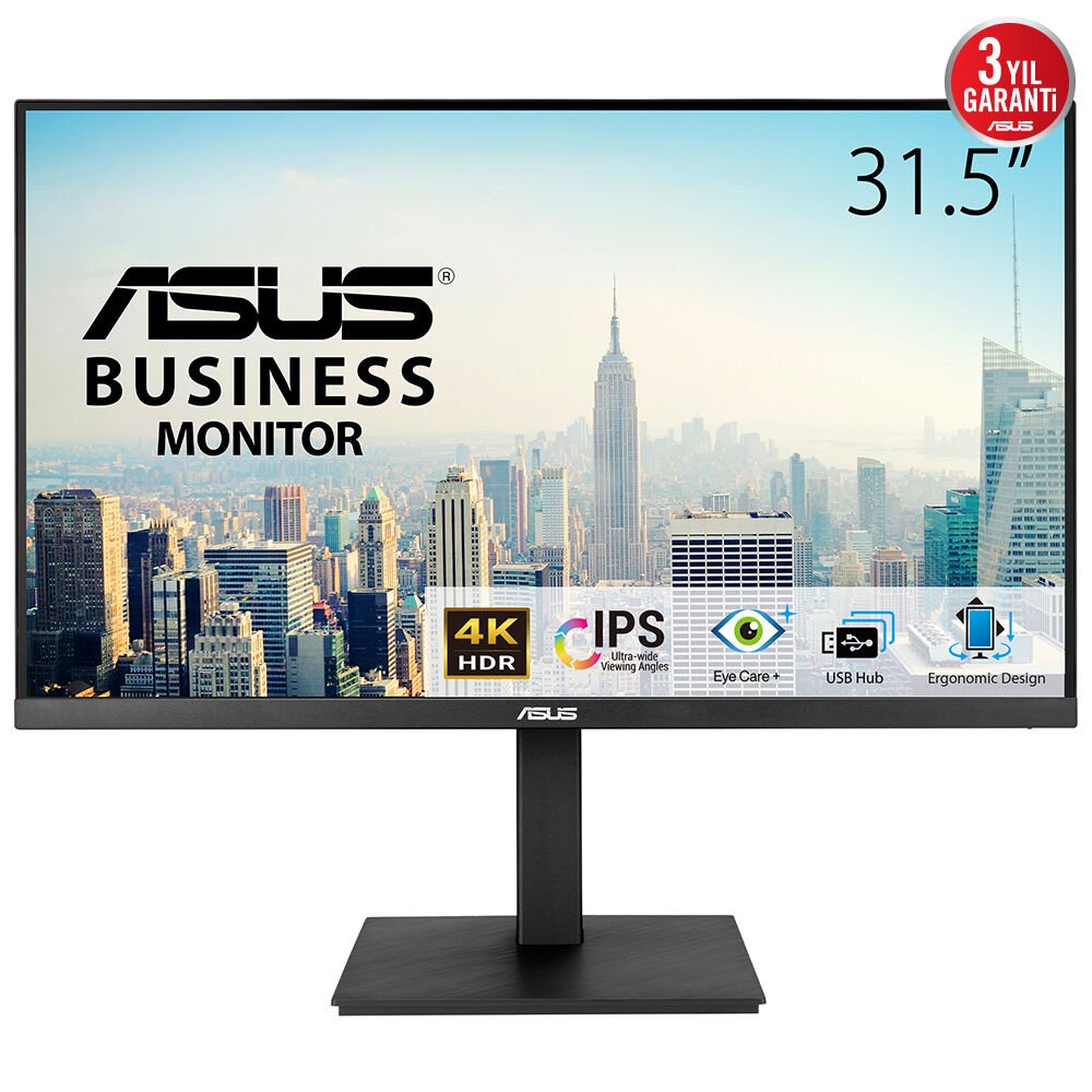 ASUS VA32UQSB 31.5 IPS 3840x2160 4ms 60Hz 350cd DP HDMI USB Hoparlör