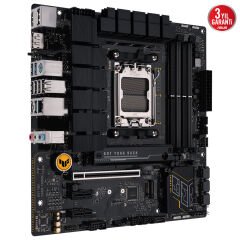 ASUS TUF GAMING B650M-E AMD B650 AM5 DDR5 6400 2xDP HDMI Çift M2 USB3.2 AURA RGB 2.5Gbit LAN mATX 128GB RAM DESTEGI ASUS TUF PROTECTION ARMOURY CRATE