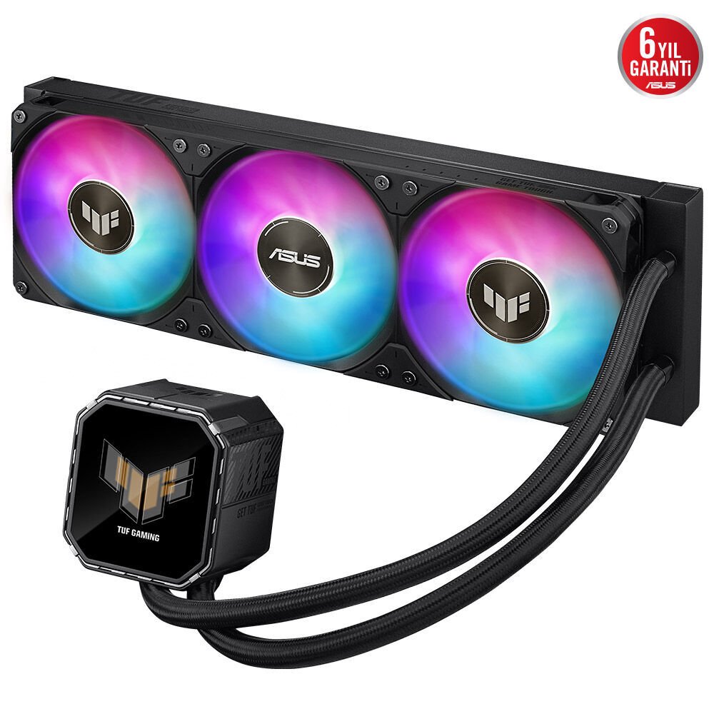 ASUS TUF GAMING LC III 360 ARGB AURA SYNC ADRESLENEBİLİR RGB FAN CPU SIVI SOĞUTUCUSU SİYAH