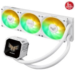 ASUS TUF GAMING LC III 360 ARGB AURA SYNC RGB 120MM*2 ADRESLENEBİLİR RGB FAN CPU SIVI SOĞUTUCUSU 6 YIL GARANTİ BEYAZ