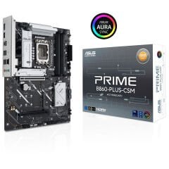 ASUS PRIME B860 PLUS CSM Intel B860 LGA1851 DDR5 8200 DP HDMI 3x M2 USB3 2 Gen 2x2 AURA RGB 2 5Gbit LAN ATX 8+1+1 Güç Aşamaları 1xGen5 M2 Ready for Advanced AI PC Uzaktan Yönetim Yazılımı
