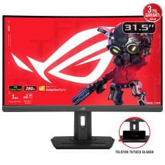 ASUS ROG STRIX XG32WCMS 32 FAST VA 2560x1440 1MS 280HZ 350CD DP HDMI USB VESA 3YIL ELMB SYNC HDR PD 15W YUKSEKLIK AYARLI MONITOR