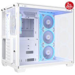 ASUS A32 PLUS M-ATX 3.2 GEN 2X1 TYPE C PORTU VE 360MM AIO CPU SOĞUTUCU & 420MM EKRAN KARTIYLA UYUMLU BEYAZ