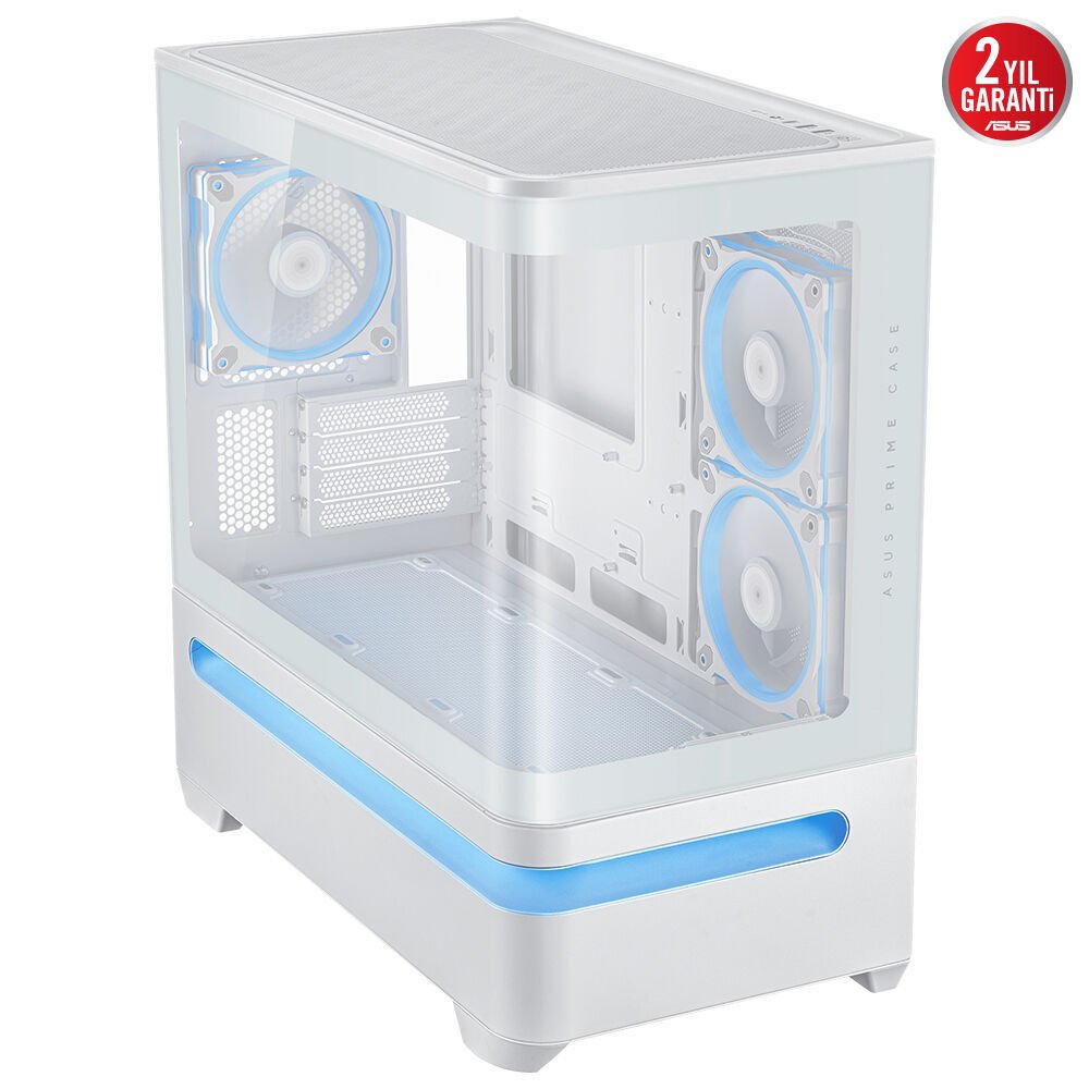 ASUS PRIME AP202 TG ARGB WHITE KASA - BEYAZ