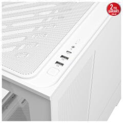 ASUS PRIME AP202 TG ARGB WHITE KASA - BEYAZ