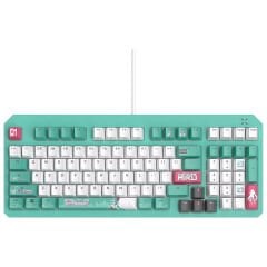 ASUS TUF GAMING K3 RED SWITCH/PBT/TR GEN II HATSUNE MIKU KOMPAKT 97 TUŞ DİZİLİMİ, OPTİK-MEKANİK RGB ANAHTARLAR, SES AZALTICI KÖPÜK, IP57 SU GEÇİRMEZLİK, ÇIKARILABİLİR ÜST PLAKA VE AURA SYNC